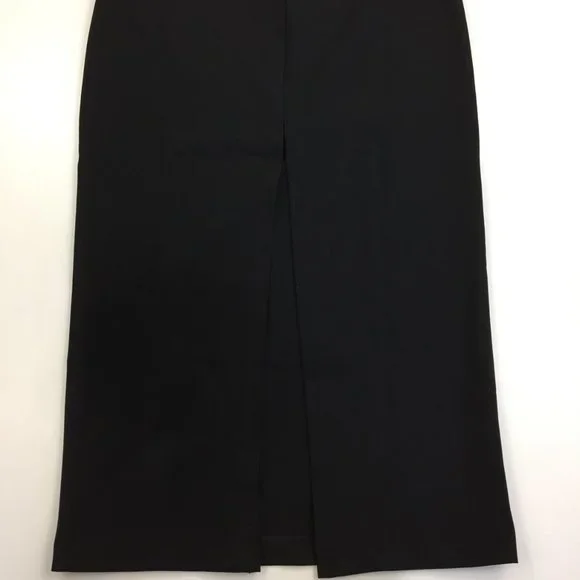 D&G DOLCE & GABBANA Basic Italy Black High Slit Front Skirt - Picture 7 of 16